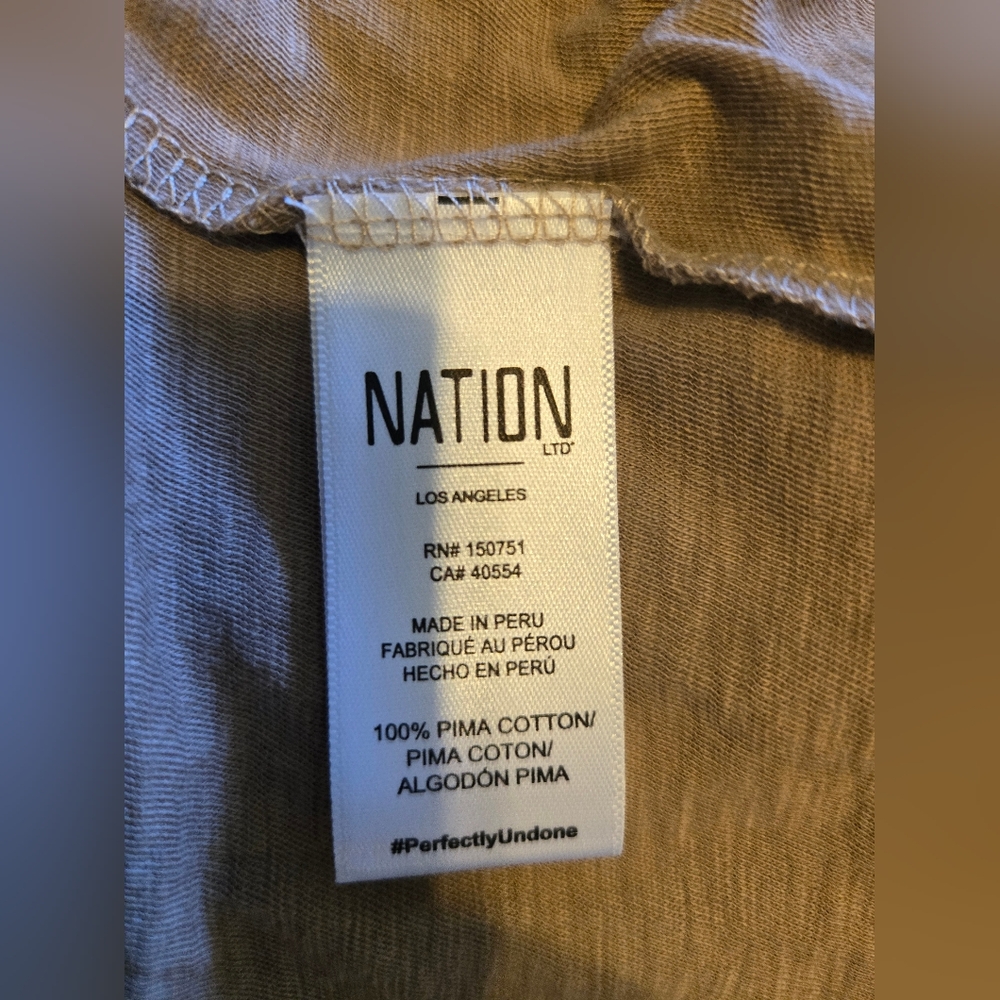 Nation LTD Emilia Drama Sleeve V Neck Shirt - Picture 6 of 6
